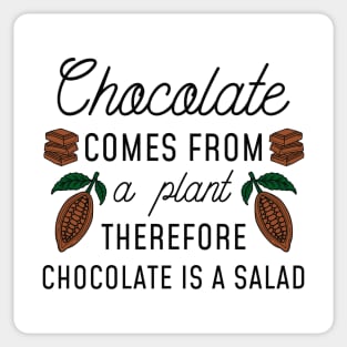 Chocolate Salad Sticker